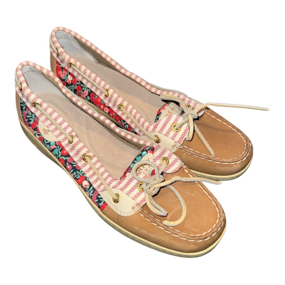 SPERRY WOMEN'S FLORAL ANGELFISH 2-
EYE BOAT SHOE - Picture 2 of 3